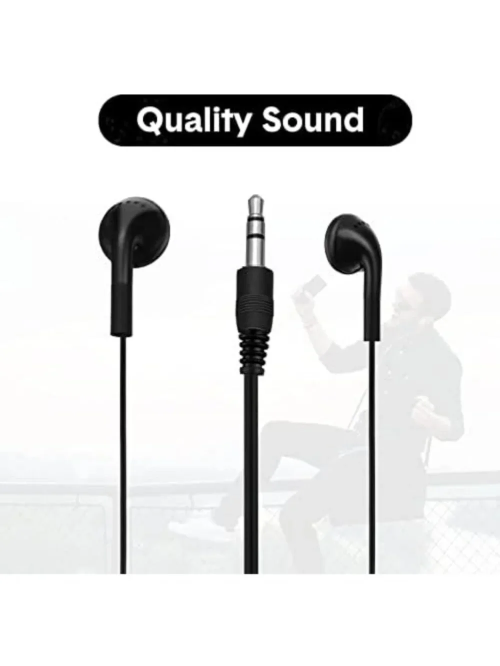 150 Pack Wired Earbuds, 3.5mm Headphones, Bulk Earphones for Music & Calls